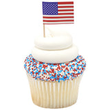 American Flag  Pics Cupcake Decoration