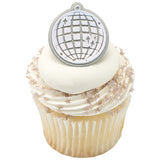 Disco Ball Cupcake Rings, 12ct