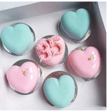Round Love Heart 8 cavity  Silicone Mold