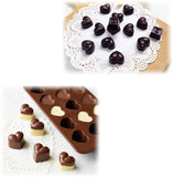 Chocolate Silicone Mold- Dimpled Heart