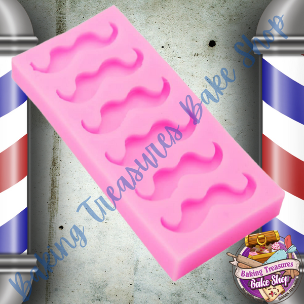 Mustache 6 CT SILICOEN MOLDS