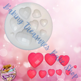 Heart Gem  Silicone Molds (9 CT SET)