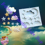Moon and Stars Silicone Mold