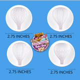 HOTAIR BALLON  4 PC SET Cookie  PLUNGERS