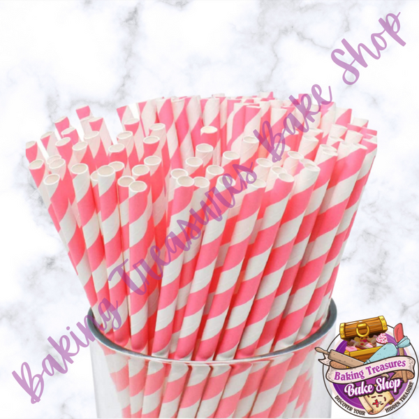 PINK Smoothie  Paper Straws*