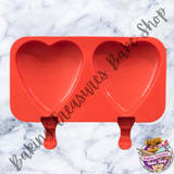 Heart Popsicle  Silicone Molds