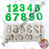 Numbers Large silicone mold