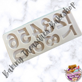 Numbers Large silicone mold