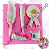 Graduation Medal And Diploma Silicone Mold