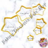 Star 6 pcs Shaped Cookie Cutters