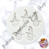 Halloween pumpkins heads silicone mold