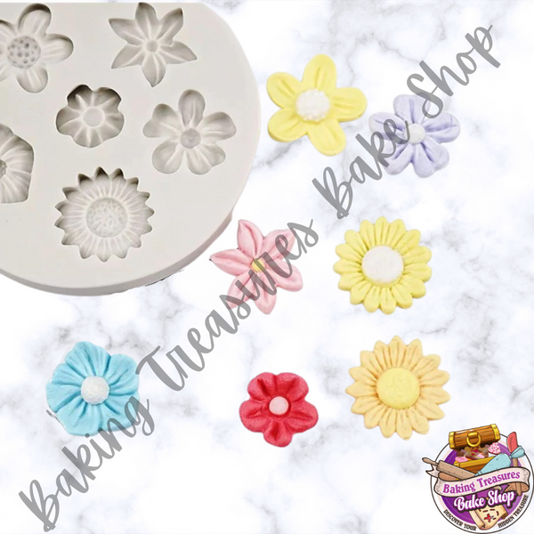 Assorted Flowers 6 Cavity