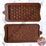 Chocolate Bar Silicone Mold -  Honeycomb