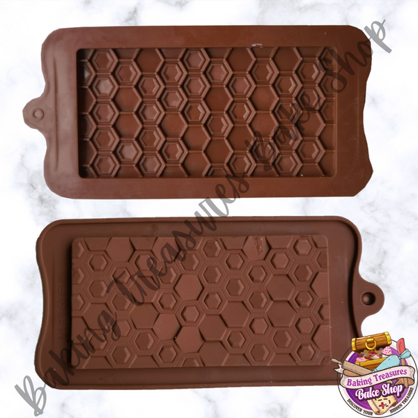 Chocolate Bar Silicone Mold -  Honeycomb
