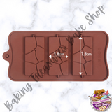 3 Cavity Leaf Chocolate Silicone Mold