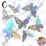 Holographic Butterfly Stickers, Butterfly Waterproof Transparent Decorative Decals