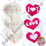 Hearts of love Trio Silicone Mold
