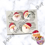 Christmas Santa Faces Silicone Mold