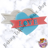Love Heart with Banner