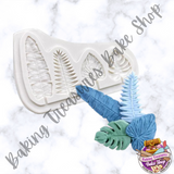 Leather leaf and filler flower Silicone Mold