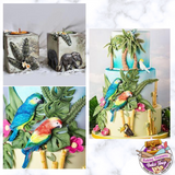 Leather leaf and filler flower Silicone Mold