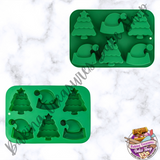 Santa Hat & Trees Silicone Mold
