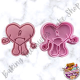 Bad Bunny Heart Stamp & Cutter 2 inch