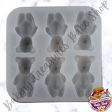 Stuffed Teddy 6 Cavity  Silicone Mold