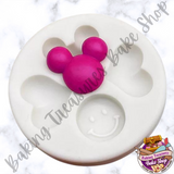 Mouse, Hearts & Smiles Silicone Mold