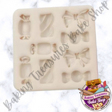 Assorted Candy And Bows Silicone Mold
