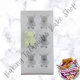 Bear with Scarf Silicone Mold