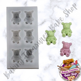 Bear with Scarf Silicone Mold