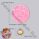 Baby Shower Silicone Mold #4