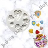 Valentine's Heart 7 Cavity Silicone Mold