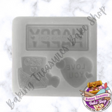 Happy Valentine's Day Silicone Mold