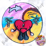 Bad Bunny Heart Stamp & Cutter 2 inch