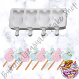 Easter Bunny Face 4 Cavity Silicone Molds