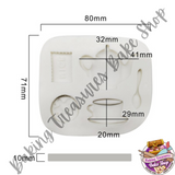 Tea Party Silicone Mold – Teapot, Biscuit & Dessert Fondant Mold