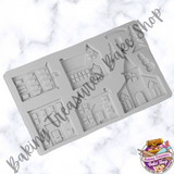 Christmas Village House Silicone Mold