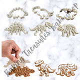 Dinosaur Cookies Cutter & Embosser Set