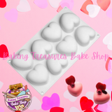 Round Love Heart 8 cavity  Silicone Mold