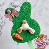 Easter Bunny Face 4 Cavity Silicone Molds