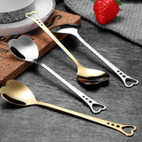 Hollow Heart-shaped Handle Teaspoon