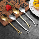 Hollow Heart-shaped Handle Teaspoon