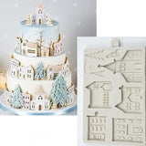Christmas Village House Silicone Mold