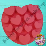 Hearts  Silicone Mold 14 Cavity