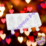 Double Heart Cakesicles Silicone Mold