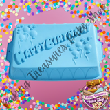 Happy Birthday Silicone Mold  Breakable