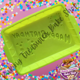 Happy Birthday Silicone Mold  Breakable