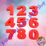 Silicone Mold Cake Pans 0-8 Number Cake